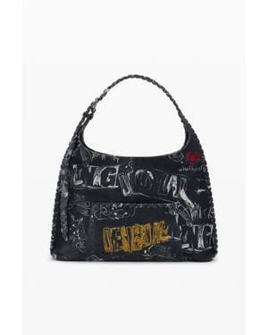 Desigual Grand Sac Arty, Femme, Coton, Noir