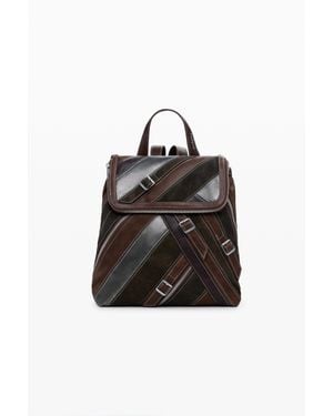 Desigual Petit Sac À Dos Avec Bretelles Et Fermetures Éclair - Noir