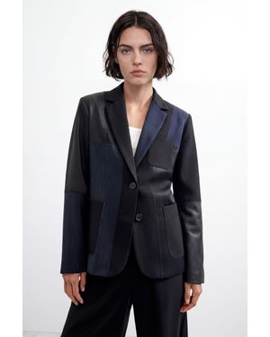 Desigual Blazer Regular, Donna, Blu