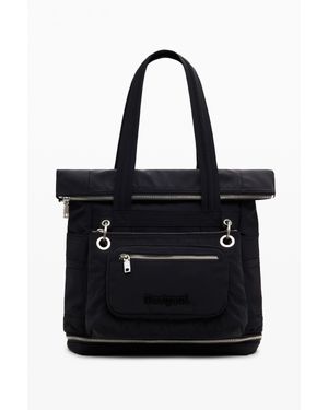 Desigual Grand Sac À Dos Modulaire - Noir