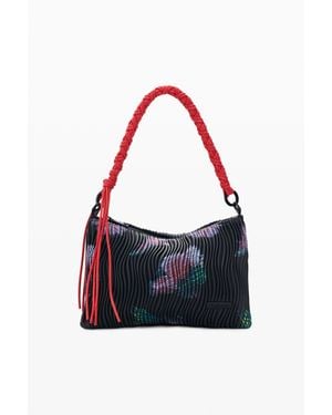 Desigual Sac Moyen Texture, Femme, Polyuréthane, Noir