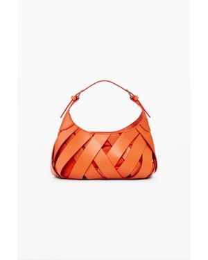 Desigual Sac Moyen Tressé Effet Cuir - Orange