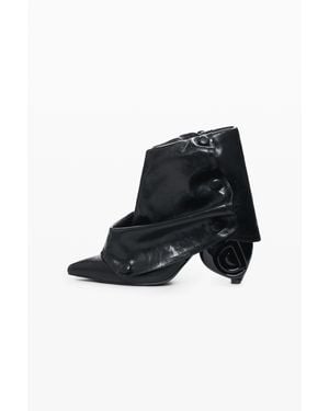 Desigual Stivaletto Con Risvolto, Donna, Poliuretano, Nero