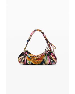 Desigual Piccola Borsa Stampata M. C. Lacroix, Donna, Cotone, Nero