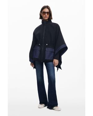 Desigual Poncho - Blu
