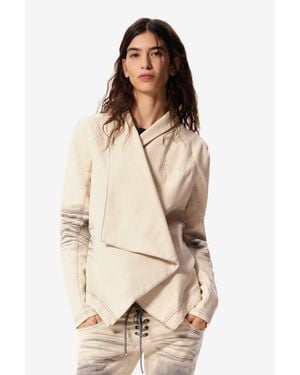 Desigual Cappotto Asimmetrico Masha Popova, Cotone, Bianco - Neutro