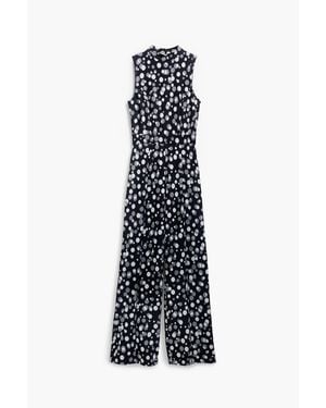 Desigual Tuta A Pois, Donna, Poliestere, Nero - Bianco