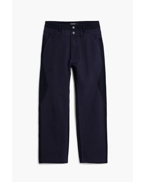 Desigual Jean À Double Ceinture - Bleu