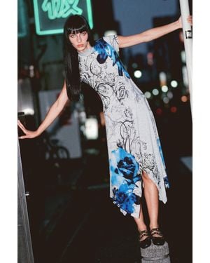 Desigual Felpa Stampata Con Cappuccio, Donna, Viscosa, Nero