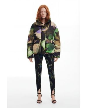 Desigual Cappotto Imbottito M. Christian Lacroix, Poliestere, Verde
