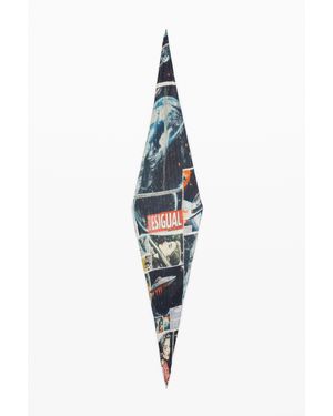 Desigual Foulard Froissé Collage - Bleu