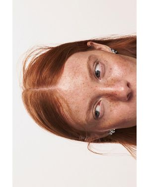 Desigual Orecchini Fiore Zalio, Nero