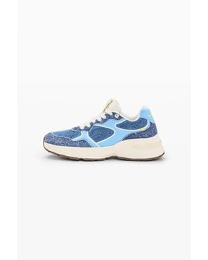 Desigual Baskets Runner Combinées, Bleu