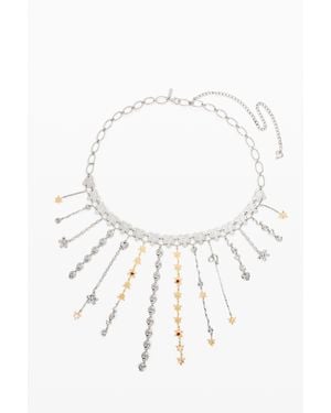 Desigual Cintura Catene Cuore, Nero - Bianco