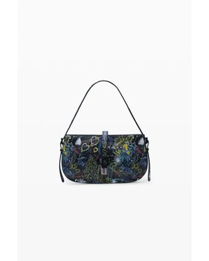 Desigual Sac Grafitti Studio, Femme, Polyuréthane, Noir - Bleu