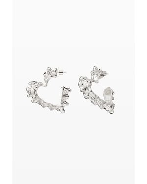 Desigual Orecchini Piccoli Cuore Zalio, Nero