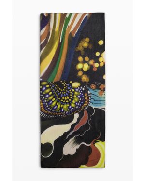 Desigual Foulard Disegnato Da Mr. Christian Lacroix, Donna, Poliestere, Nero