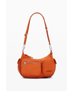 Desigual Sac Logo Moyen - Orange
