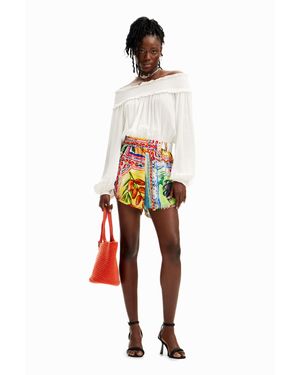 Desigual Combinaison Courte Tutti Frutti Stella Jean - Rouge
