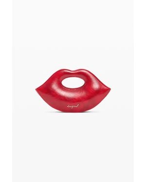 Desigual Borsa Piccola Labbra, Donna, Poliuretano, Rosso