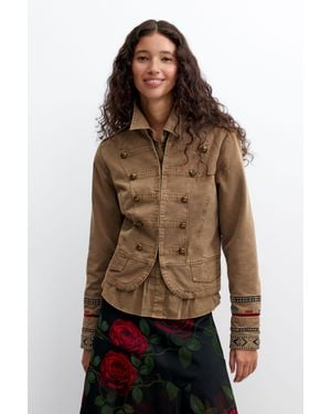 Desigual Giacca Regular - Marrone
