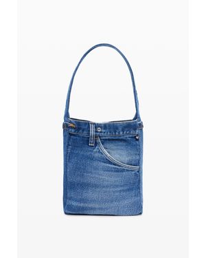 Desigual Sac En Denim Moyen, Femme, Coton, Bleu