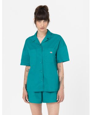 Dickies Vale Short Sleeve Shirt - Blue