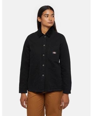 Dickies Duck Canvas Lined Chore Coat - Black