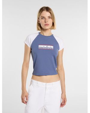 Dickies Derby Raglan Midweight T-Shirt - Blue