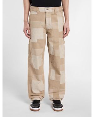 Dickies Jacquard Carpenter Trousers - Natural