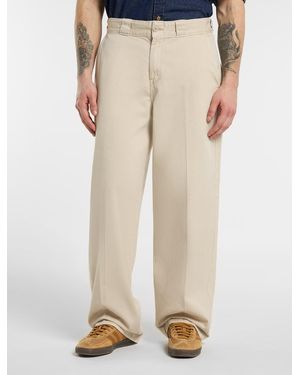 Dickies 247 Garment Dye Loose Work Trousers - Natural