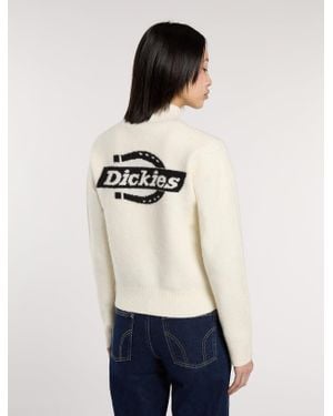 Dickies Ruston Quarter Zip Jumper - White