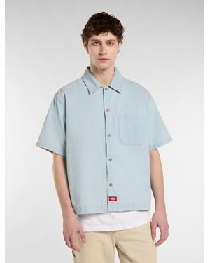 Dickies Denim Short Sleeve Shirt - Blue