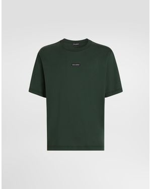 Dolce & Gabbana Cotton T-Shirt - Green