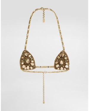 Dolce & Gabbana Bh Mit Stickerei - Mettallic