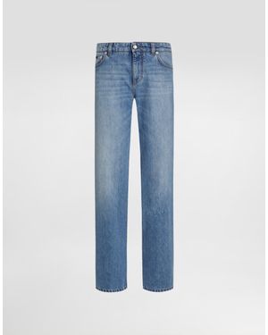 Dolce & Gabbana 5-Pocket Denim Trousers - Blue