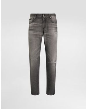 Dolce & Gabbana Denim Trousers - Grey