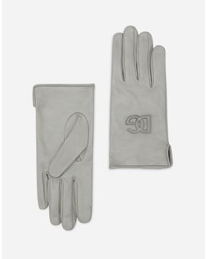 Dolce & Gabbana Handschuhe Aus Nappaleder - Grau