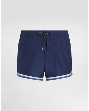 Dolce & Gabbana Canvas Swim Boxer Shorts� - Blue