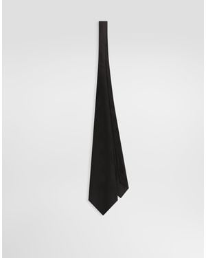 Dolce & Gabbana Satin Tie - White