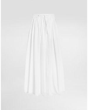 Dolce & Gabbana Poplin Skirt - Weiß