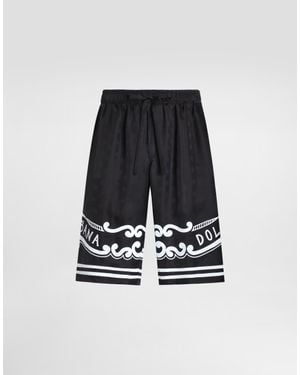 Dolce & Gabbana Silk Shorts - Black