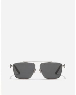 Dolce & Gabbana Metal Plaque Sunglasses - Gray