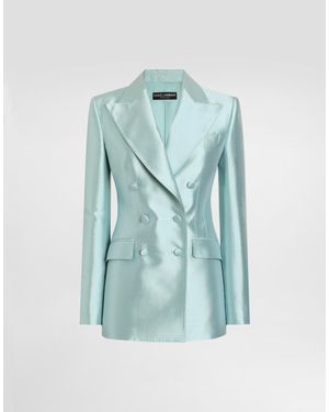 Dolce & Gabbana Double-Breasted Jacket - Blue