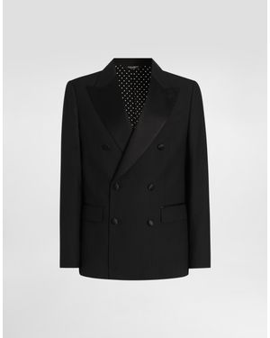Dolce & Gabbana Double-Breasted Sicilia Light Jacket - Black