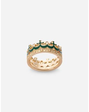 Dolce & Gabbana Royal Ring 18-Carat And Diamonds - Metallic
