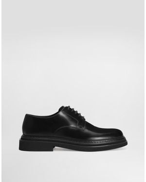 Dolce & Gabbana Brushed Calfskin Derby - Black