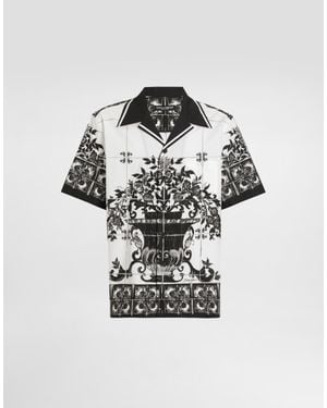 Dolce & Gabbana Cotton 'Hawaii' Shirt - Black
