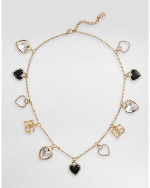 Dolce & Gabbana Collar Italian Tailoring Con Corazones - Neutro