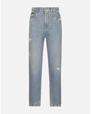 Dolce & Gabbana Cotton Denim Amber Jeans - Blue
